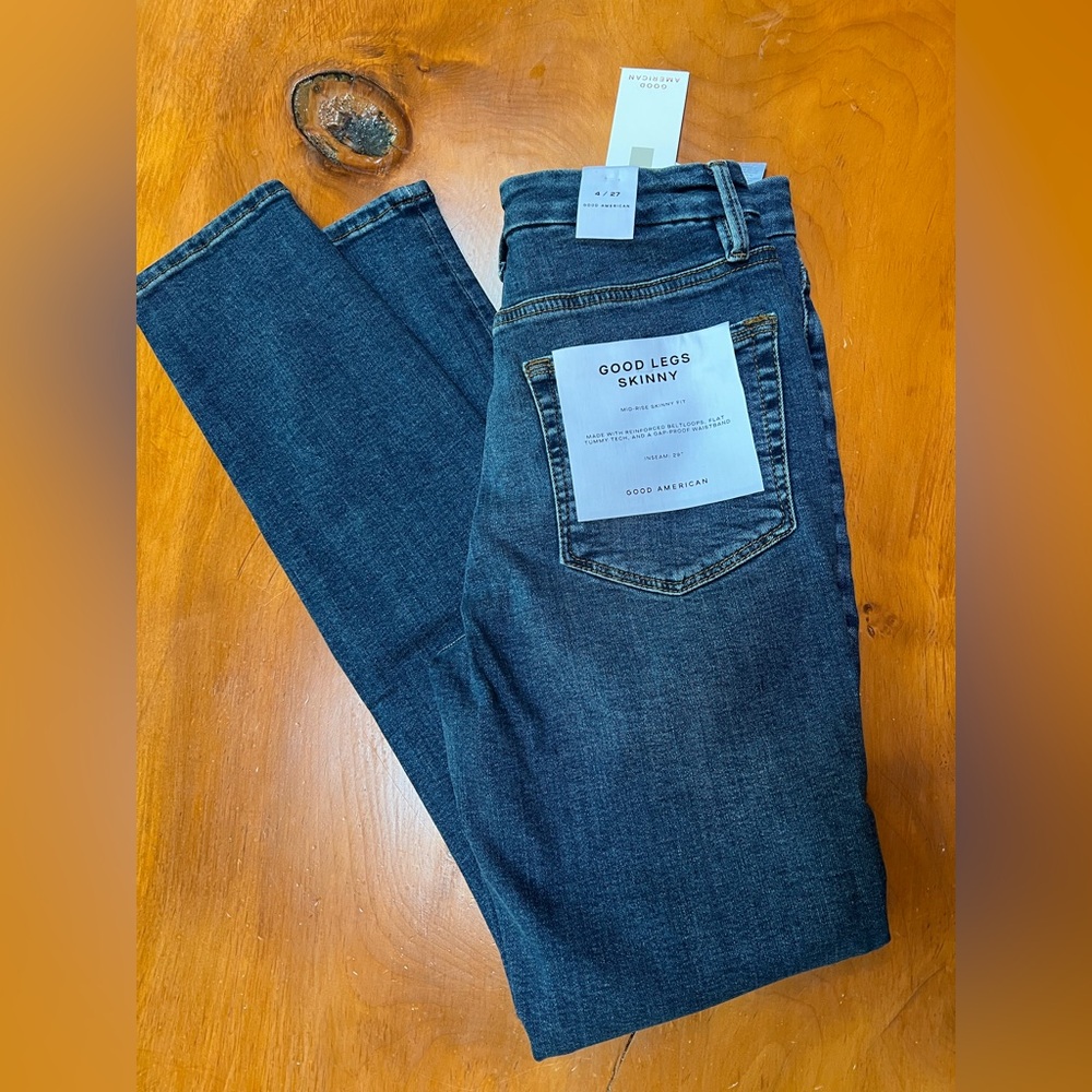 NWT Good American Good Legs Skinny Jeans - Size 4 (27 waist)